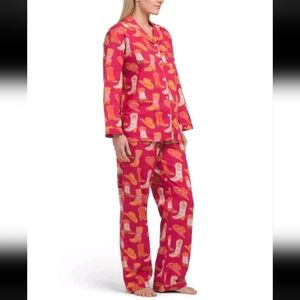 NWT Cowboy Cowgirl Boots Pajama Set